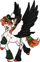 Size: 770x1171 | Tagged: safe, artist:stygios, imported from derpibooru, oc, oc only, pegasus, pony, arm warmers, clothes, eye clipping through hair, jewelry, necklace, open mouth, simple background, solo, transparent background