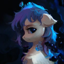 Size: 2007x2000 | Tagged: safe, artist:rvsd, imported from derpibooru, oc, oc only, earth pony, pony, abstract background, chest fluff, commission, female, mare, solo