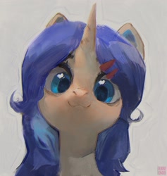 Size: 2425x2560 | Tagged: safe, artist:rvsd, imported from derpibooru, oc, oc only, pony, unicorn, bust, commission, cute, female, horn, mare, portrait, solo, unicorn oc