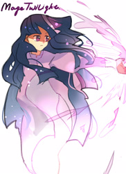 Size: 1476x2031 | Tagged: safe, artist:tingsan, imported from derpibooru, twilight sparkle, human, female, humanized, magic, solo