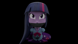 Size: 3840x2160 | Tagged: safe, alternate angle, alternate version, artist:ennddy, imported from derpibooru, twilight sparkle, human, equestria girls, 3d, angry, barefoot, black background, bondage, bound and gagged, clothes, damsel in distress, feet, feet tied, female, gag, hands behind back, high res, hogtied, kidnapped, simple background, skirt, solo, tape, tape bondage, tape gag, tied up