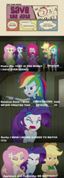 Size: 535x1493 | Tagged: safe, edit, edited screencap, imported from derpibooru, screencap, applejack, fluttershy, pinkie pie, rainbow dash, rarity, human, equestria girls, comic, female, humane five, my little pony equestria girls: rainbow rocks, screencap comic, the loud house, tlh hater