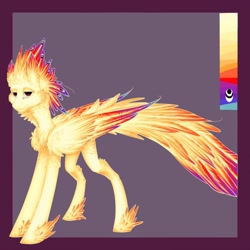 Size: 1024x1024 | Tagged: safe, artist:yanisfucker, imported from derpibooru, oc, oc only, pegasus, pony, chest fluff, feathered fetlocks, feathered mane, feathered tail, large wings, passepartout, reference sheet, solo, thin, wings