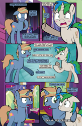 Size: 1920x2948 | Tagged: safe, artist:alexdti, imported from derpibooru, oc, oc:brainstorm (alexdti), oc:star logic, pony, unicorn, comic:quest for friendship retold, floppy ears, horn, male, stallion