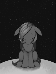 Size: 1516x1987 | Tagged: safe, artist:dusthiel, imported from derpibooru, princess luna, alicorn, pony, moon, novembrush, solo