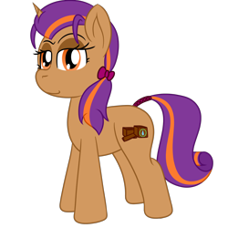 Size: 2000x2000 | Tagged: safe, artist:mariculture, oc, oc only, oc:proper package, pony, unicorn, female, horn, looking at you, mare, simple background, smiling, smirk, solo, tail wrap, transparent background