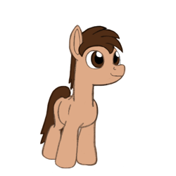 Size: 450x450 | Tagged: safe, alternate version, artist:coffeehorse, imported from derpibooru, oc, oc only, oc:night cap, pony, blank flank, foal, simple background, solo, white background, younger