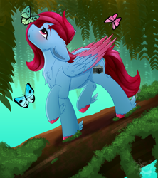 Size: 4000x4500 | Tagged: safe, artist:decemberbreeze, imported from derpibooru, oc, oc only, pegasus, pony, commission, pegasus oc, solo, wings, ych result