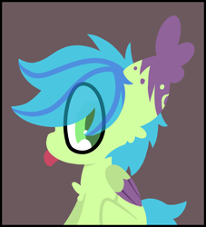 Size: 4000x4400 | Tagged: safe, artist:moonydusk, imported from derpibooru, oc, oc only, oc:emerald sprint, pegasus, pony, eye clipping through hair, green eyes, male, simple background, solo, stallion, wings