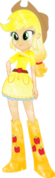 Size: 565x1800 | Tagged: safe, artist:mirai-digi, imported from derpibooru, applejack, equestria girls, solo