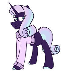 Size: 600x700 | Tagged: safe, artist:fuckomcfuck, imported from derpibooru, oc, oc only, oc:celestial dusk, pony, unicorn, clothes, horn, parent:princess celestia, parent:rarity, simple background, solo, sweater, transparent background