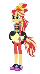 Size: 172x315 | Tagged: safe, imported from derpibooru, sunset shimmer, human, equestria girls, alternate clothes, crystal guardian, female, ponied up, solo