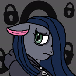 Size: 1920x1920 | Tagged: safe, artist:xxduncandonutxx, imported from derpibooru, oc, oc only, oc:minkie pie, earth pony, pony, fanfic:muffins, clothes, fanfic art, hood, hoodie