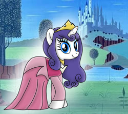 Size: 750x665 | Tagged: safe, artist:mlplary6, imported from derpibooru, rarity, pony, unicorn, female, horn, mare, princess aurora, sleeping beauty