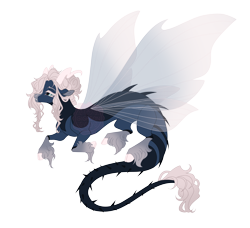 Size: 6700x6100 | Tagged: safe, artist:gigason, imported from derpibooru, oc, oc:emperor mist, draconequus, absurd resolution, black sclera, magical threesome spawn, male, parent:discord, parent:oc:blue bayou, parent:oc:elegant evergreen, simple background, solo, transparent background