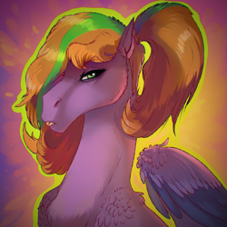 Size: 4000x4000 | Tagged: safe, artist:whitearbalest, derpibooru exclusive, imported from derpibooru, oc, oc only, oc:beatrice creux, pegasus, pony, female, simple background, solo