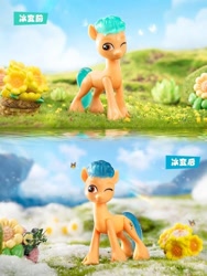 Size: 750x1000 | Tagged: safe, imported from derpibooru, hitch trailblazer, earth pony, pony, dinosaw, figurine, g5, irl, male, merchandise, official, photo, solo, stallion