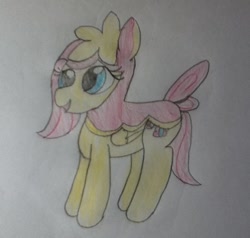 Size: 677x644 | Tagged: safe, artist:lunashy21, imported from derpibooru, fluttershy, deerling, pegasus, pony, clothes, costume, female, folded wings, mare, nightmare night, nightmare night costume, pokémon, simple background, solo, spring, spring deerling, traditional art, white background, wings