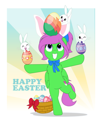 Size: 4209x5000 | Tagged: safe, artist:jhayarr23, oc, oc:zippy sparkz, pony, easter, easter egg, female, holiday, mare, solo, vector