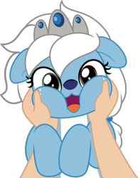 Size: 3940x5000 | Tagged: safe, artist:jhayarr23, oc, oc:icicle crash, pony, female, heterochromia, mare, open mouth, solo, vector