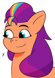 Size: 2057x2934 | Tagged: safe, artist:frownfactory, imported from derpibooru, sunny starscout, female, g5, mane stripe sunny, simple background, solo, transparent background