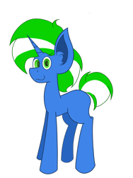 Size: 1620x2160 | Tagged: safe, artist:derpy_the_duck, imported from derpibooru, oc, oc only, oc:steel spark, pony, unicorn, horn, looking at you, simple background, smiling, smiling at you, solo, transparent background