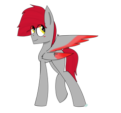 Size: 1600x1500 | Tagged: safe, artist:rai2n, imported from derpibooru, oc, oc only, oc:stefan, pegasus, pony, art trade, male, simple background, smiling, solo, stallion, transparent background