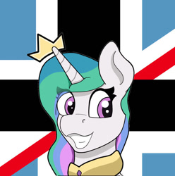 Size: 750x756 | Tagged: safe, artist:flaternus, imported from derpibooru, princess celestia, poland, politics, solo