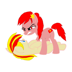 Size: 768x768 | Tagged: safe, artist:tigacc, imported from derpibooru, oc, pony, nation ponies, north vietnam, ponified, solo, south vietnam, vietnam