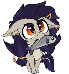 Size: 1557x1669 | Tagged: safe, artist:airfly-pony, imported from derpibooru, oc, oc:locus, fish, sphinx, 2024, commission, male, sphinx oc