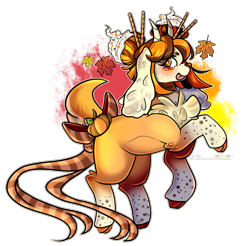 Size: 1113x1095 | Tagged: safe, artist:legendaryshadee, imported from derpibooru, oc, oc:spice-a-boo, goat, female, goat oc, simple background, solo, tongue out, transparent background