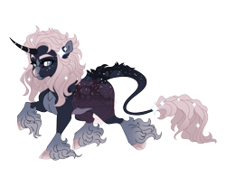 Size: 4200x3300 | Tagged: safe, artist:gigason, imported from derpibooru, oc, oc:silver trail, unicorn, cloven hooves, female, horn, mare, offspring, parent:oc:elegant evergreen, parent:oc:star spot, parents:oc x oc, simple background, solo, transparent background, unshorn fetlocks