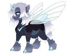 Size: 3500x2700 | Tagged: safe, artist:gigason, imported from derpibooru, oc, oc:apolysis, changepony, hybrid, male, offspring, parent:maud pie, parent:oc:blue bayou, parents:canon x oc, simple background, solo, transparent background