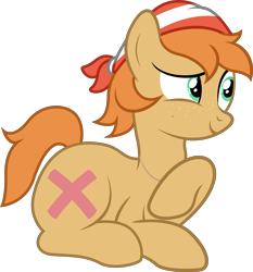 Size: 7972x8564 | Tagged: safe, artist:audreen, oc:treasure trove, bandana, con mascot, mascot, pone voyage, shark tooth necklace, solo