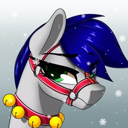 Size: 2048x2048 | Tagged: safe, artist:theuser, oc, oc only, pony, bust, christmas, female, holiday, mare