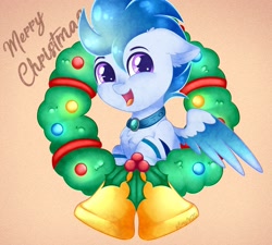 Size: 2048x1845 | Tagged: safe, artist:emyart18, oc, oc only, pony, christmas, holiday, male, open mouth, solo, stallion