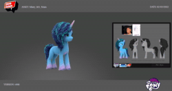 Size: 3008x1592 | Tagged: safe, imported from derpibooru, unicorn, animated, concept art, female, g5, horn, mare, misty brightdawn, my little pony: make your mark, no sound, official, solo, webm