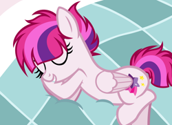 Size: 1024x741 | Tagged: safe, imported from derpibooru, oc, oc:pink gidgit, pegasus, pony, female, mare, sleeping, solo