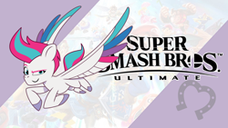 Size: 1920x1080 | Tagged: safe, editor:josephthedumbimpostor, imported from derpibooru, zipp storm, pegasus, g5, super mario bros., super smash bros., super smash bros. ultimate