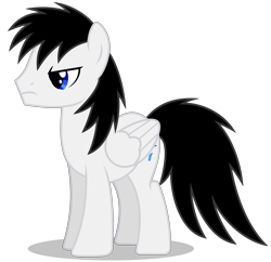 Size: 4787x4643 | Tagged: safe, artist:creedyboy124, imported from derpibooru, oc, oc only, oc:shane park, pegasus, pony, angry, male, pegasus oc, simple background, stallion, stallion oc, wings