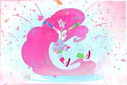 Size: 2840x1912 | Tagged: safe, artist:alsimetra, imported from derpibooru, pinkie pie, anthro, earth pony, pony, solo