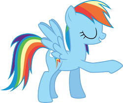 Size: 3575x3000 | Tagged: safe, artist:cloudy glow, imported from derpibooru, rainbow dash, pegasus, griffon the brush off, eyes closed, female, my little pony, reconciliation, simple background, solo, transparent background, vector