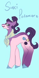 Size: 1026x2048 | Tagged: safe, artist:whimday, imported from derpibooru, suri polomare, earth pony, pony, alternate design, clothes, female, mare, scarf, solo