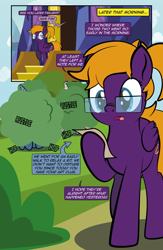 Size: 1920x2948 | Tagged: safe, artist:alexdti, imported from derpibooru, oc, oc:purple creativity, pegasus, pony, comic:quest for friendship retold, glasses, solo