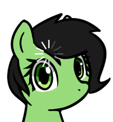 Size: 237x257 | Tagged: safe, artist:neuro, imported from derpibooru, oc, oc only, oc:filly anon, earth pony, pony, bust, female, filly, loading, looking at you, simple background, solo, throbber, transparent background