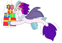 Size: 3021x2115 | Tagged: safe, artist:supahdonarudo, imported from derpibooru, queen novo, seapony (g4), my little pony: the movie, bubble, holding, present, simple background, transparent background