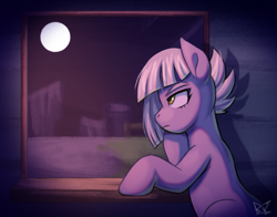 Size: 1809x1416 | Tagged: safe, artist:bkiltersot, imported from derpibooru, limestone pie, earth pony, female, mare, solo, window