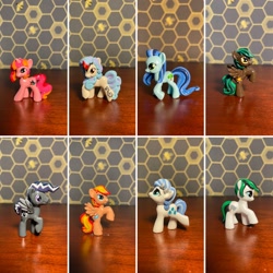 Size: 2048x2048 | Tagged: safe, imported from derpibooru, oc, alicorn, earth pony, pegasus, pony, unicorn, commission, customized toy, figurine, horn, irl, original art, original character do not steal, photo, toy