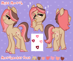 Size: 1436x1200 | Tagged: safe, artist:nootaz, imported from derpibooru, oc, oc:miss match, pony, butt, pencil, plot, reference sheet, solo