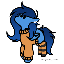 Size: 3000x3000 | Tagged: safe, artist:purple wingshade, imported from derpibooru, oc, oc only, oc:azure, pegasus, pony, solo